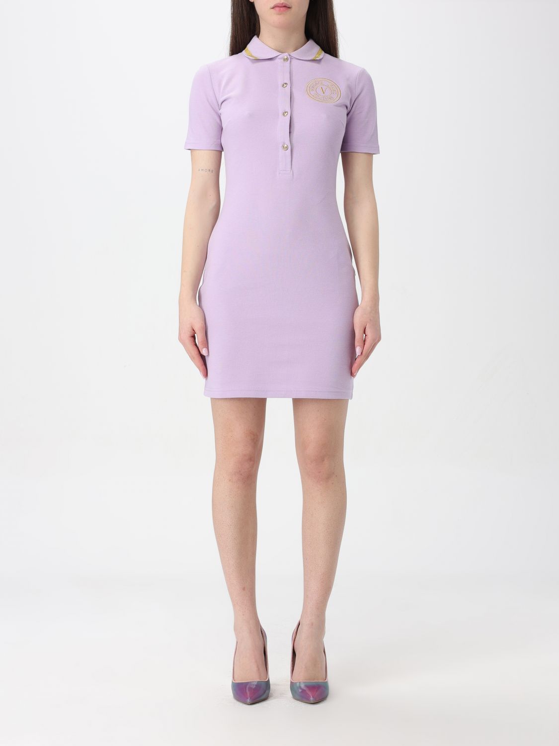 Versace Jeans Couture Dress VERSACE JEANS COUTURE Woman colour Violet