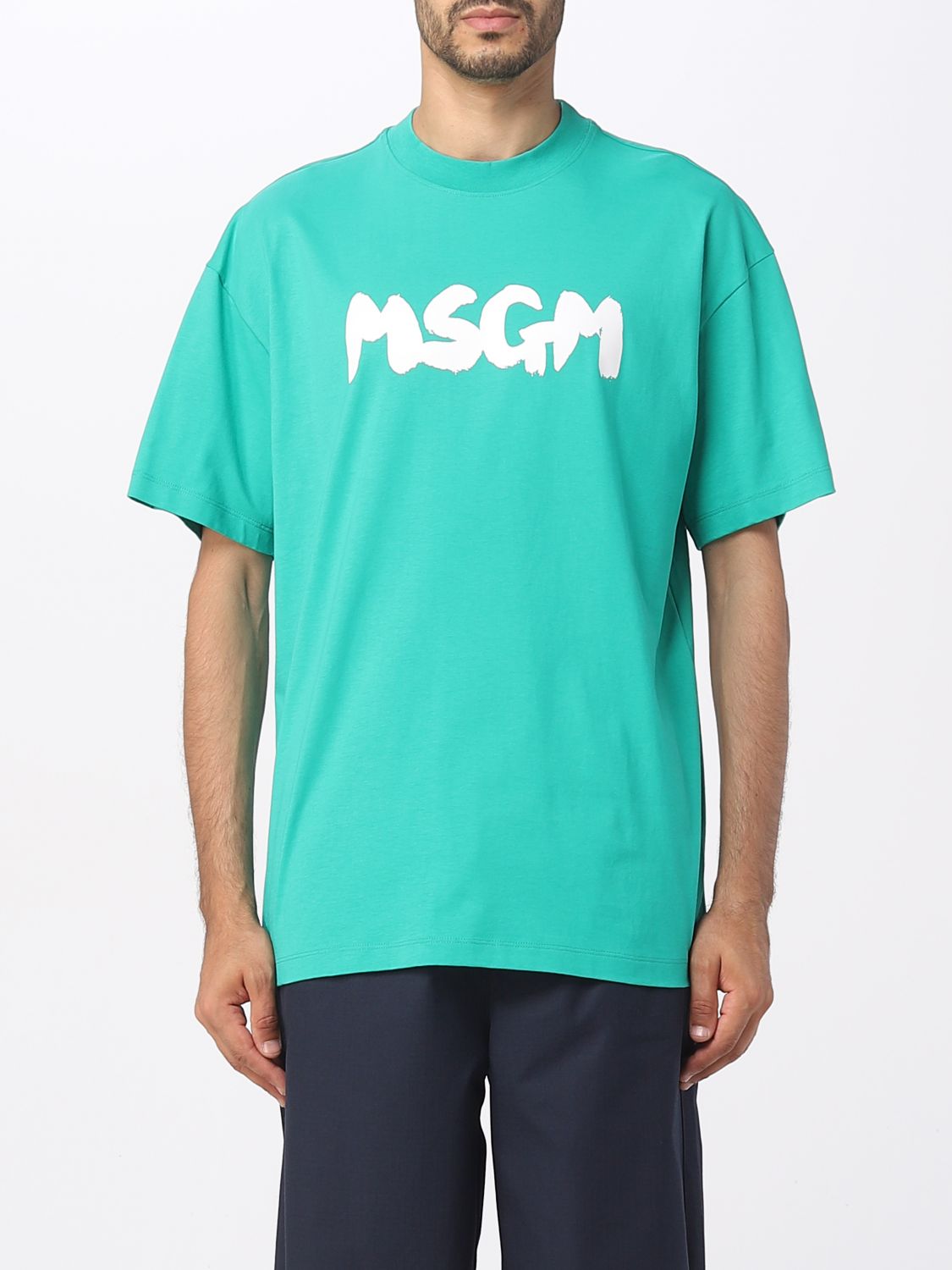 Msgm T-Shirt MSGM Men colour Green