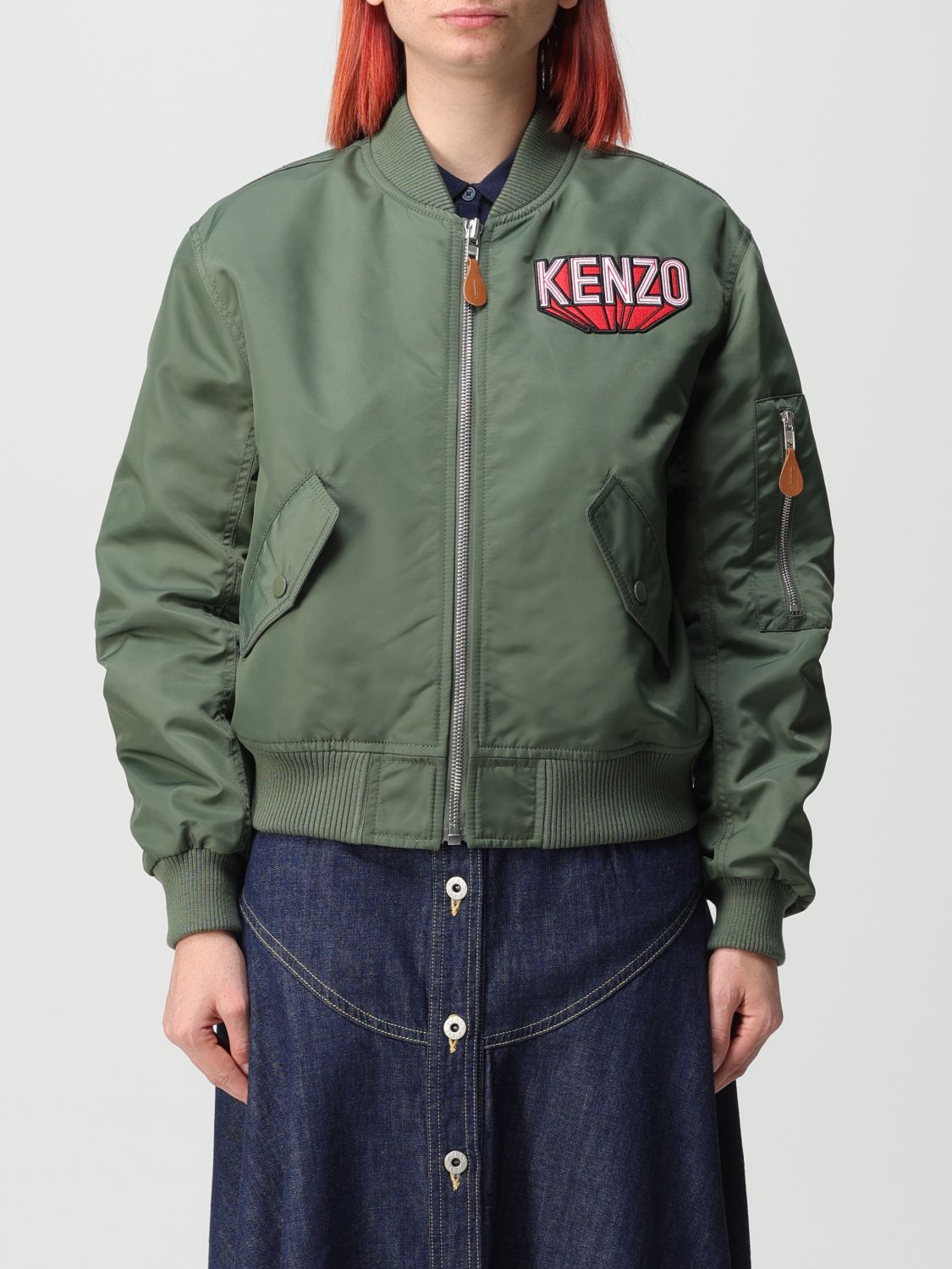 Kenzo Jacket KENZO Woman colour Kaki