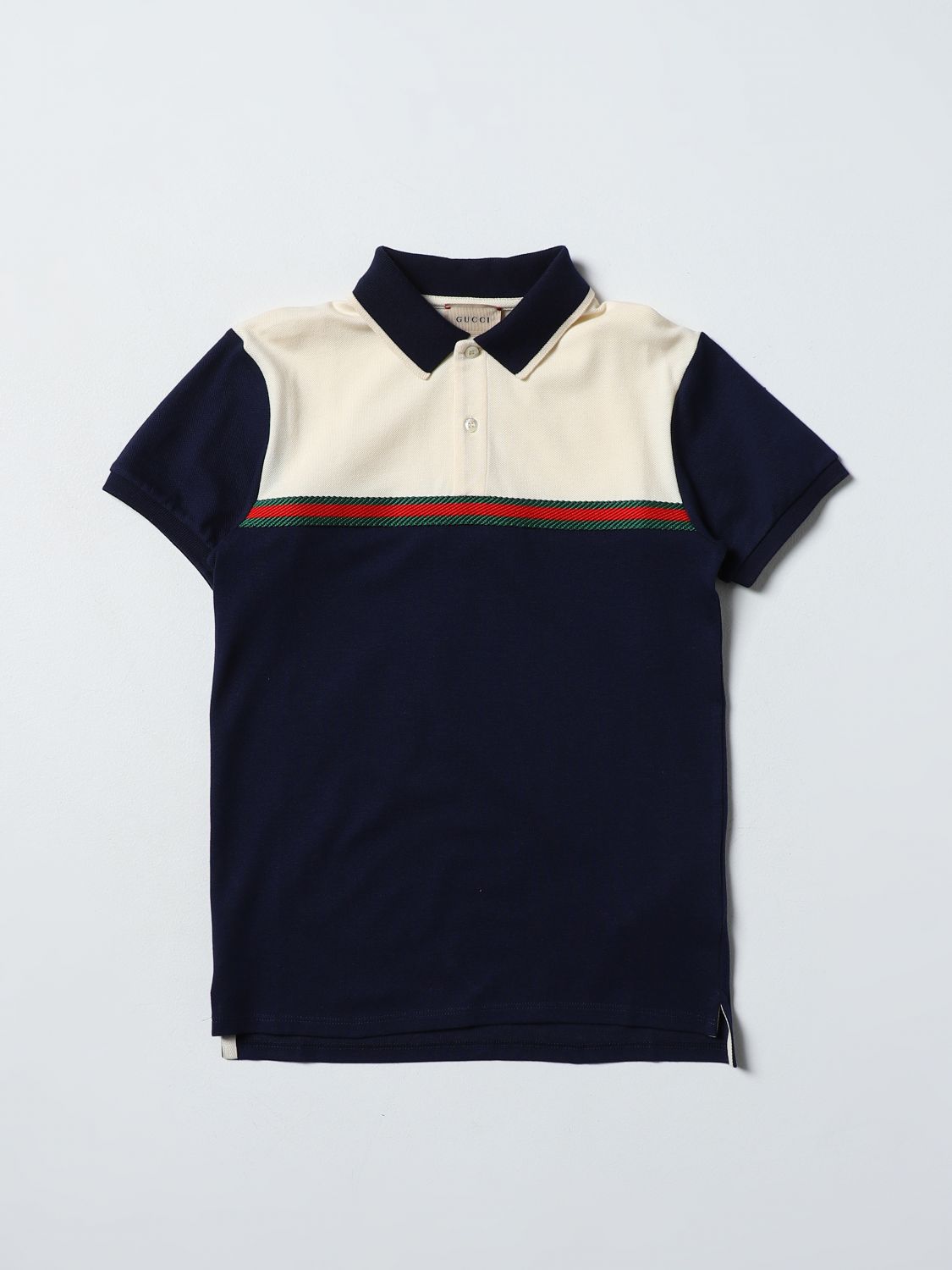 Gucci Polo Shirt GUCCI Kids colour Blue