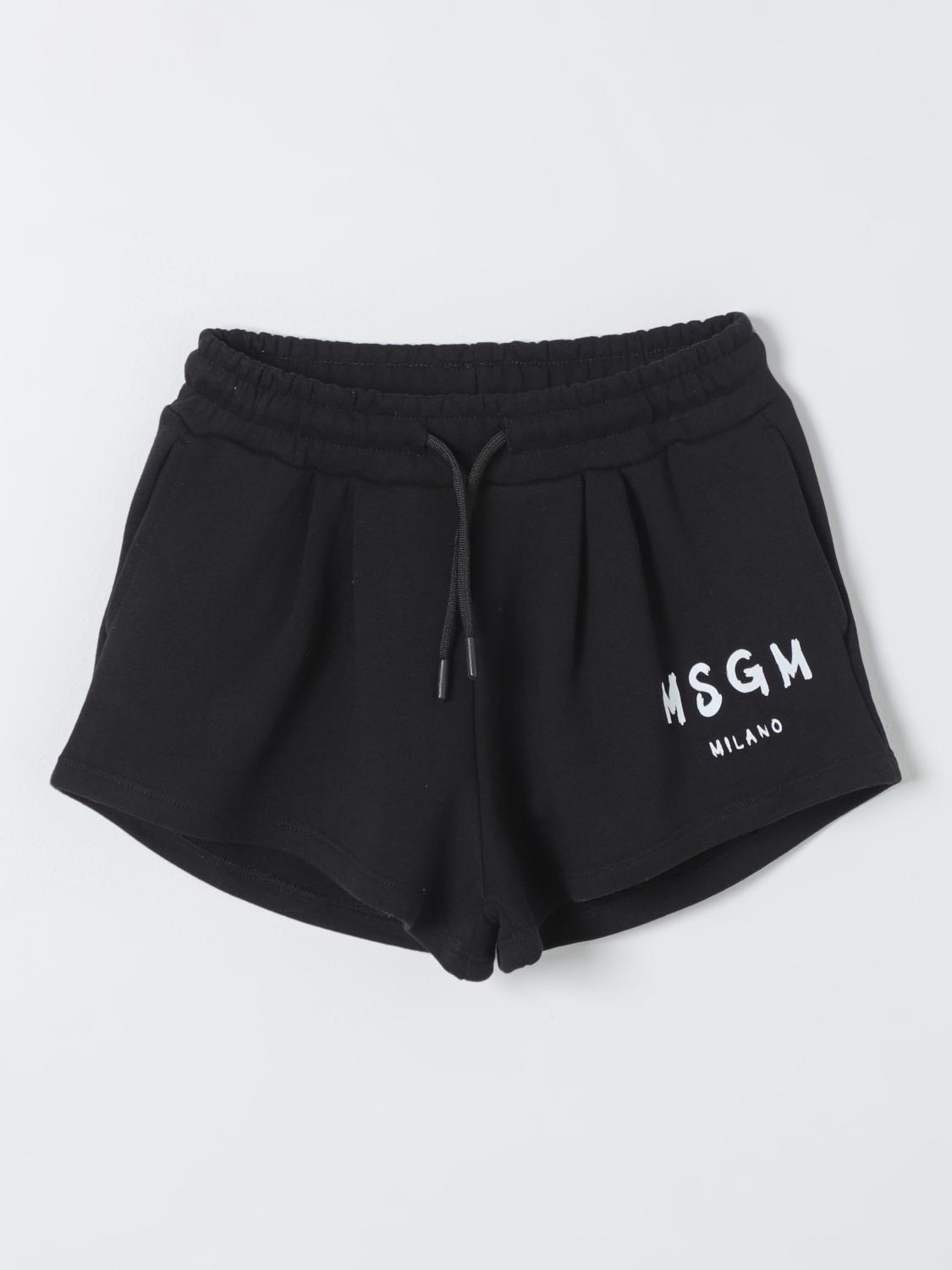 Msgm Kids Short MSGM KIDS Kids colour Black