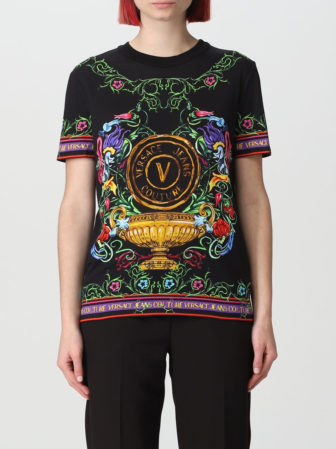 Versace Jeans Couture T-Shirt VERSACE JEANS COUTURE Woman colour Black