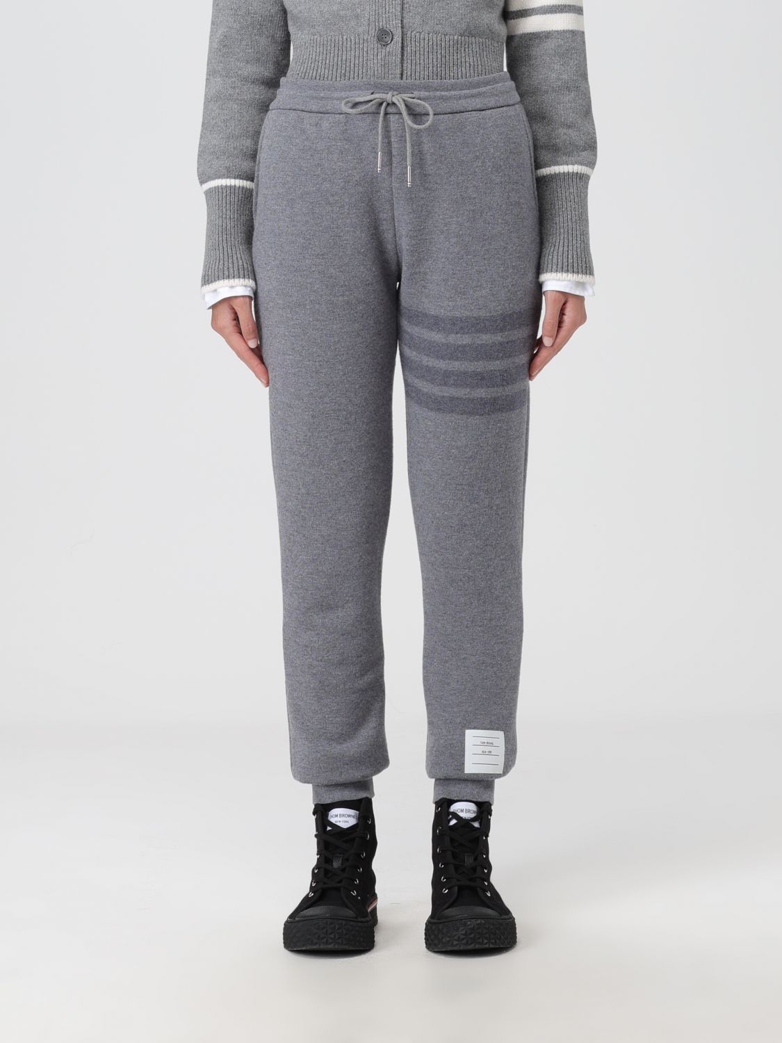 Thom Browne Trousers THOM BROWNE Woman colour Grey