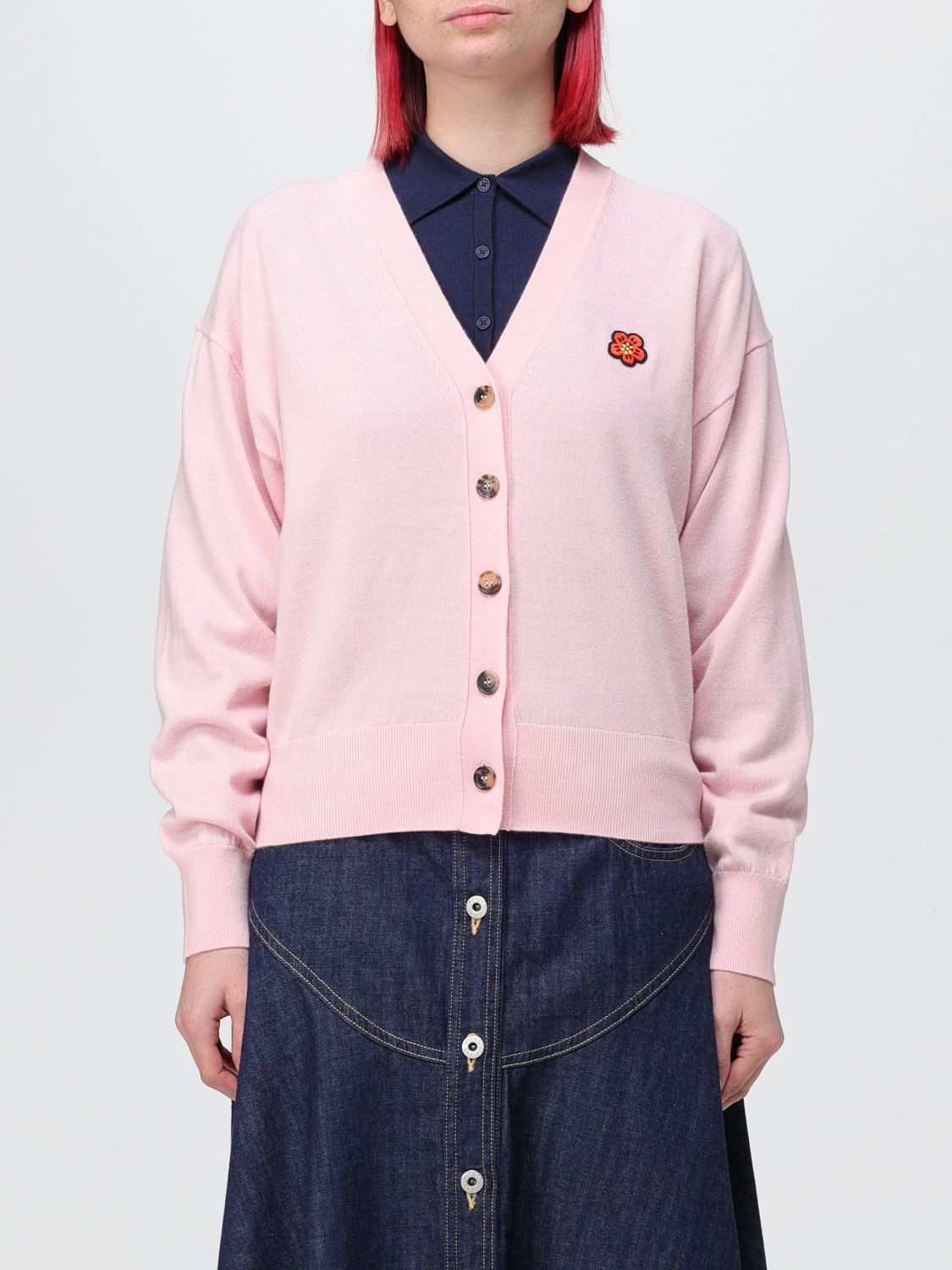 Kenzo Cardigan KENZO Woman colour Pink