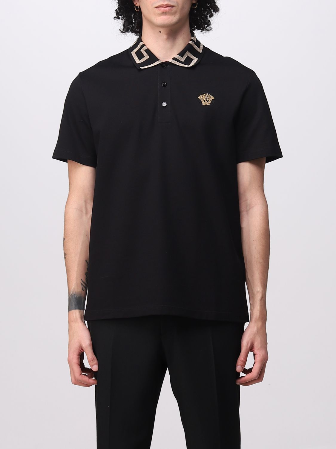 Versace Polo Shirt VERSACE Men colour Black