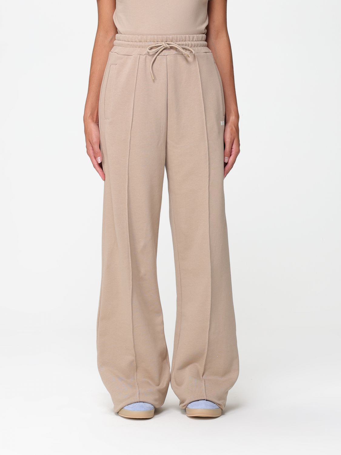 Msgm Trousers MSGM Woman colour Beige