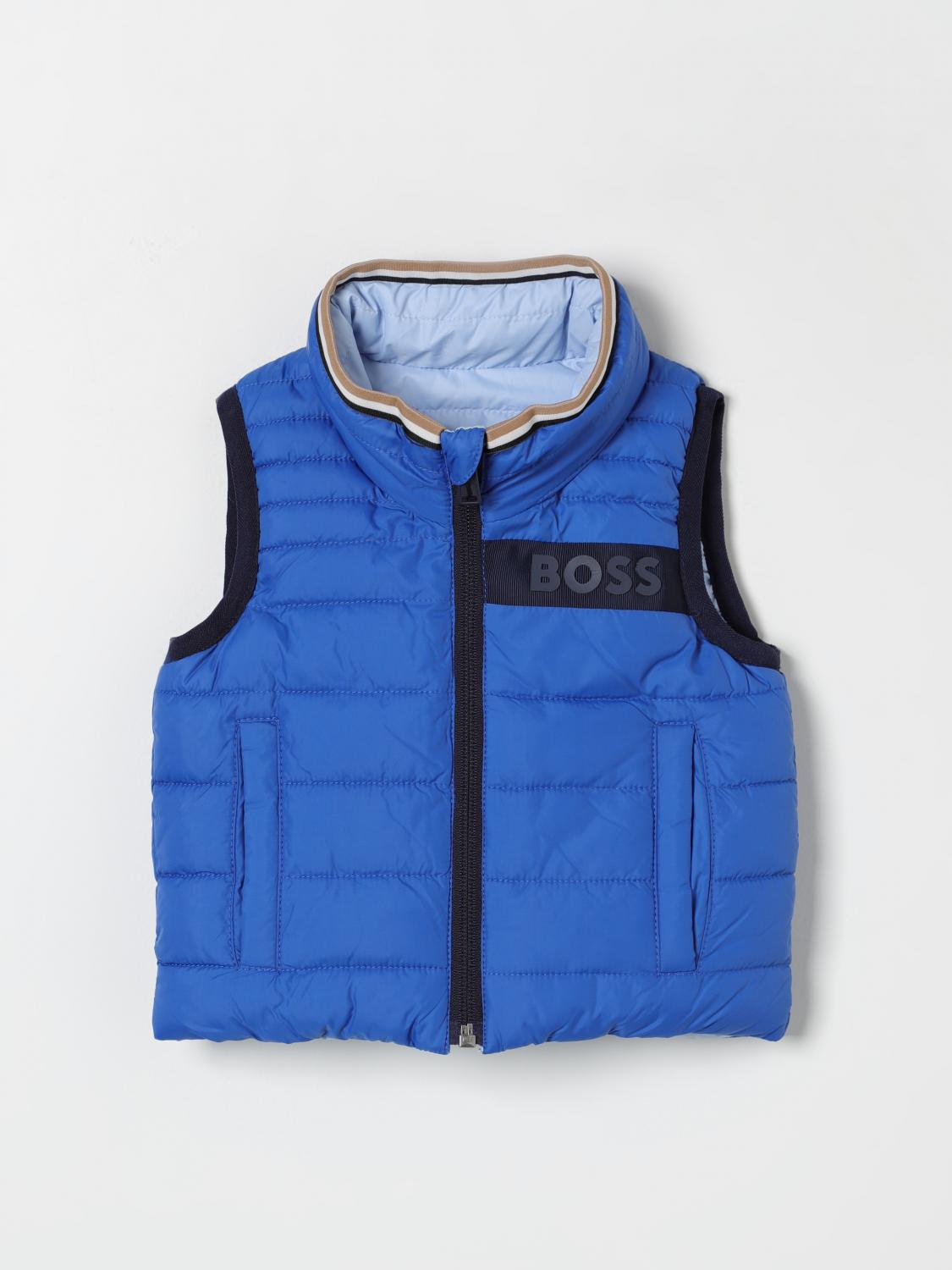 BOSS Coat BOSS Kids color Electric Blue