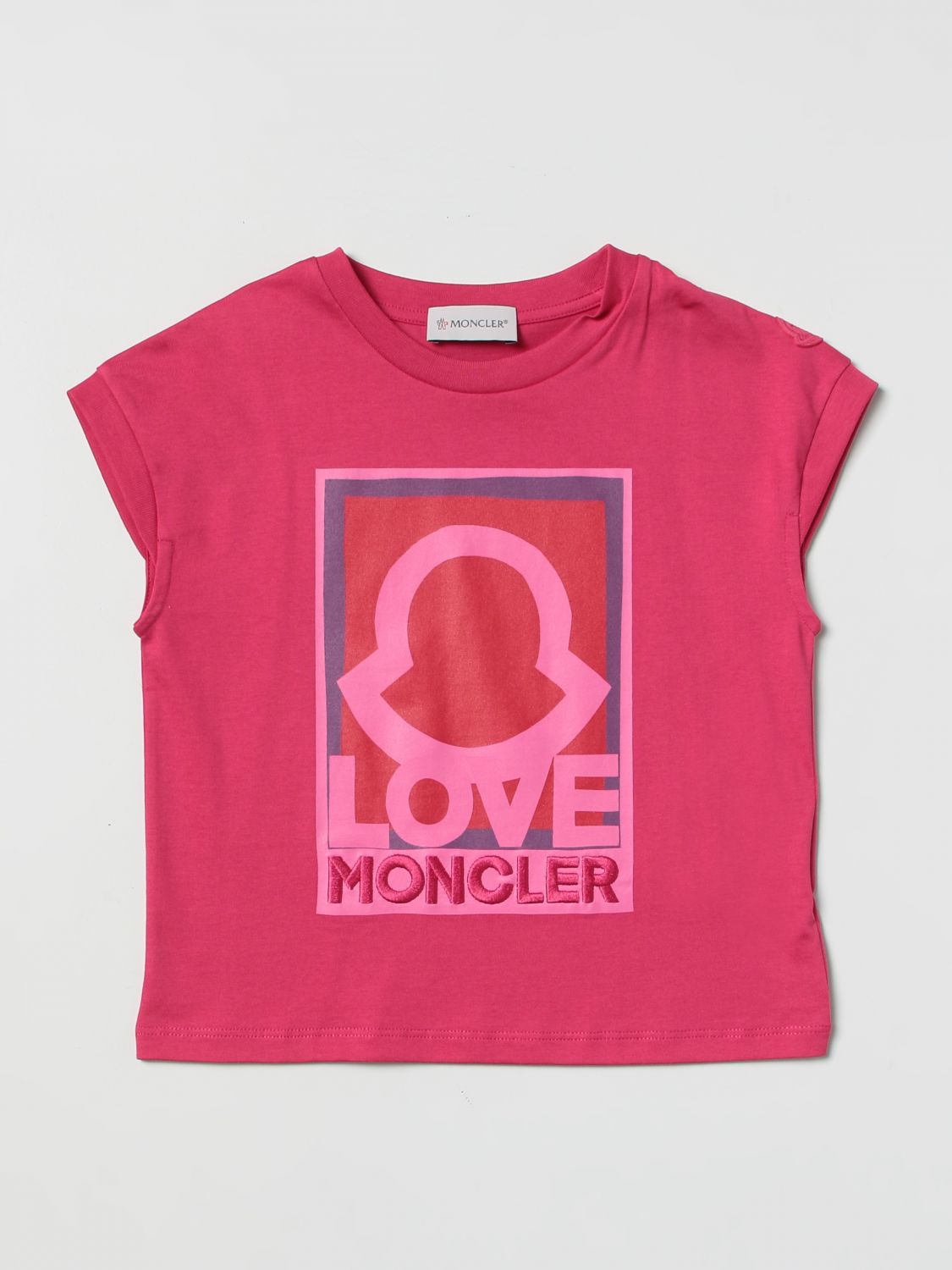 Moncler T-Shirt MONCLER Kids colour Fuchsia