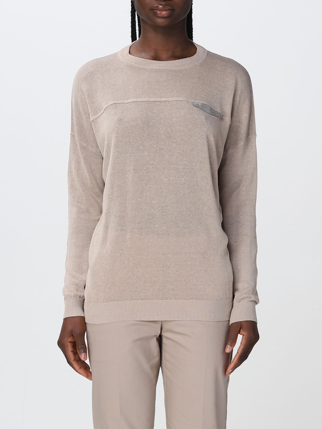 Brunello Cucinelli Jumper BRUNELLO CUCINELLI Woman colour Sand