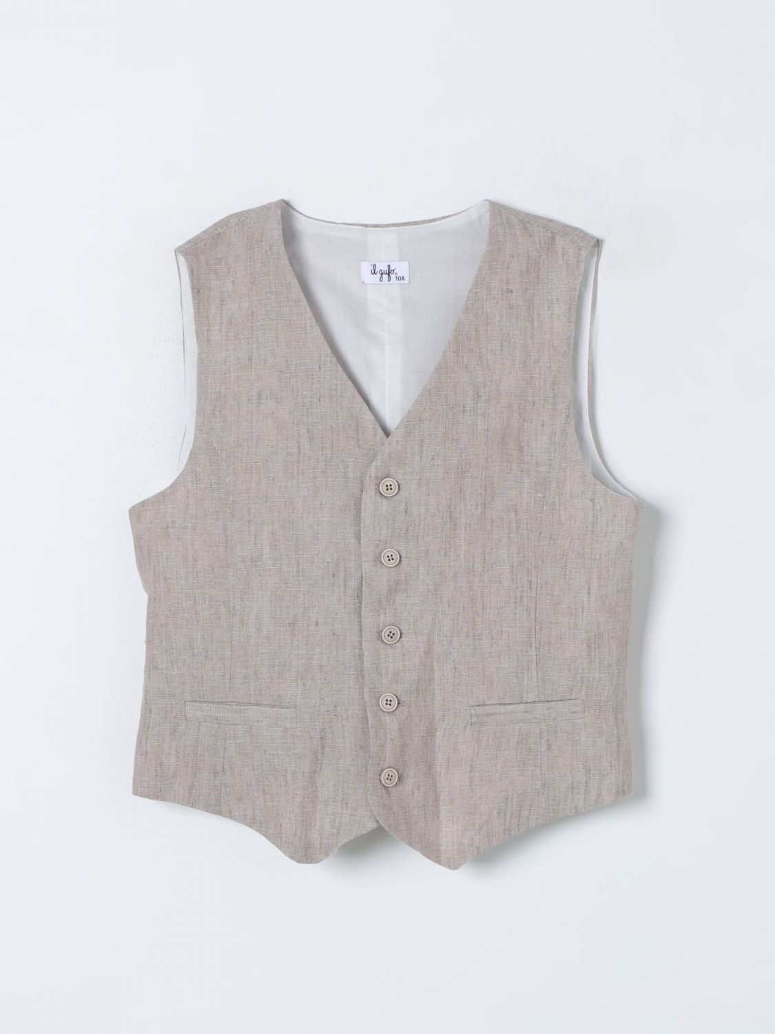 Il Gufo Waistcoat IL GUFO Kids colour Beige