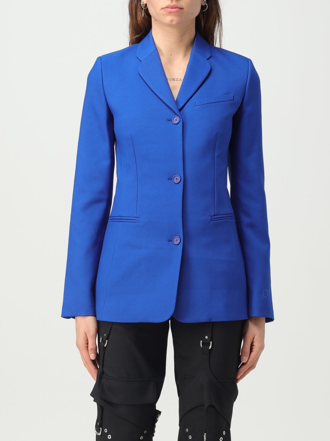 OFF-WHITE Blazer OFF-WHITE Woman colour Blue