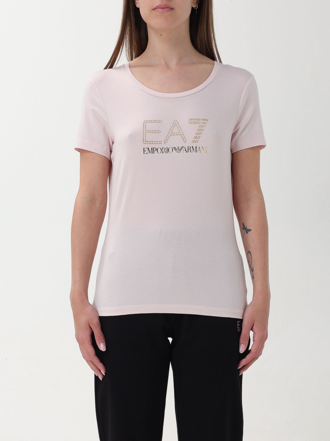 EA7 T-Shirt EA7 Woman colour Blush Pink