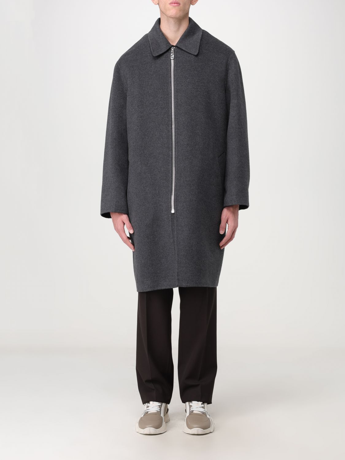 FENDI Coat FENDI Men colour Grey