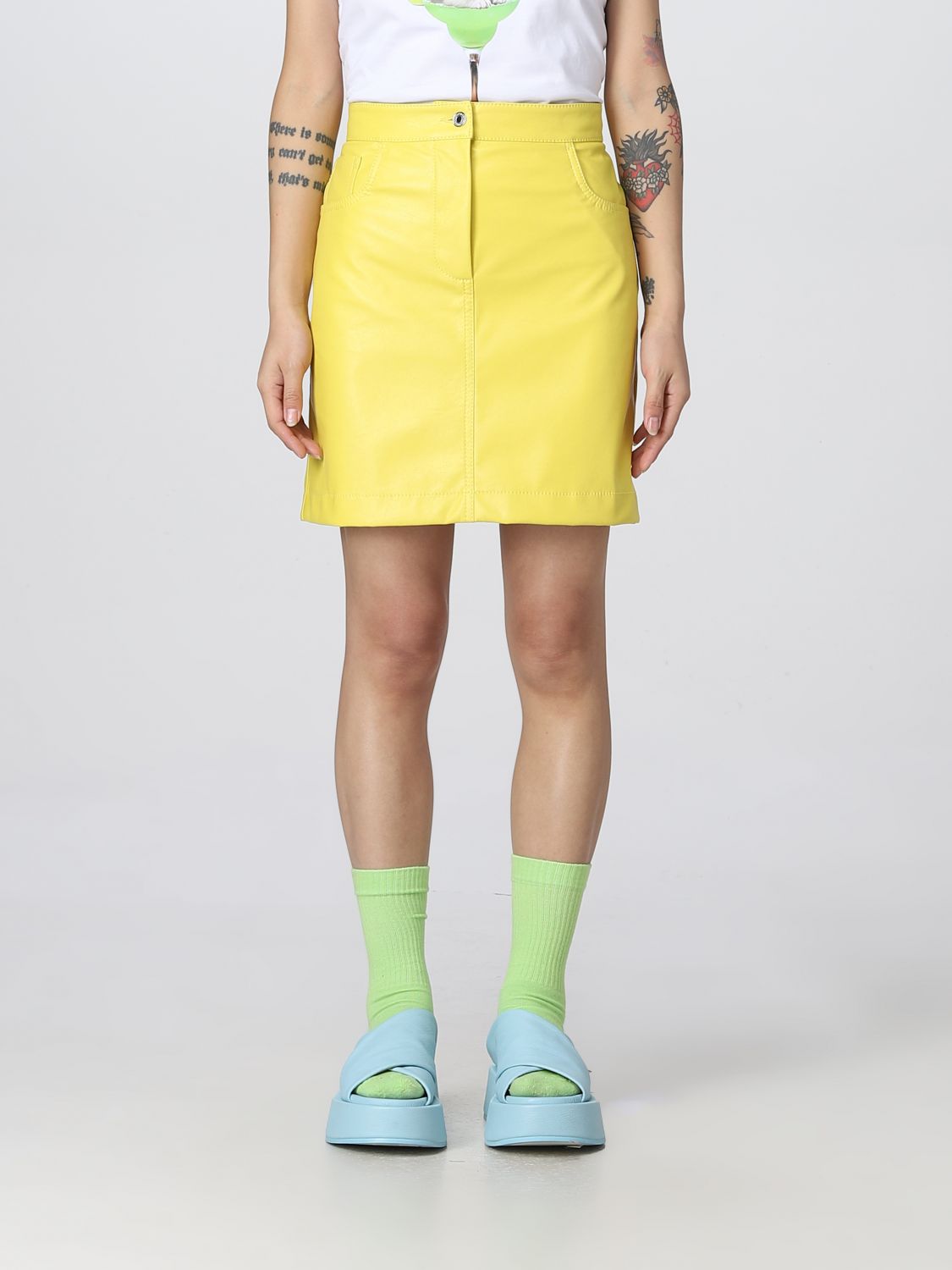 Msgm Skirt MSGM Woman colour Yellow