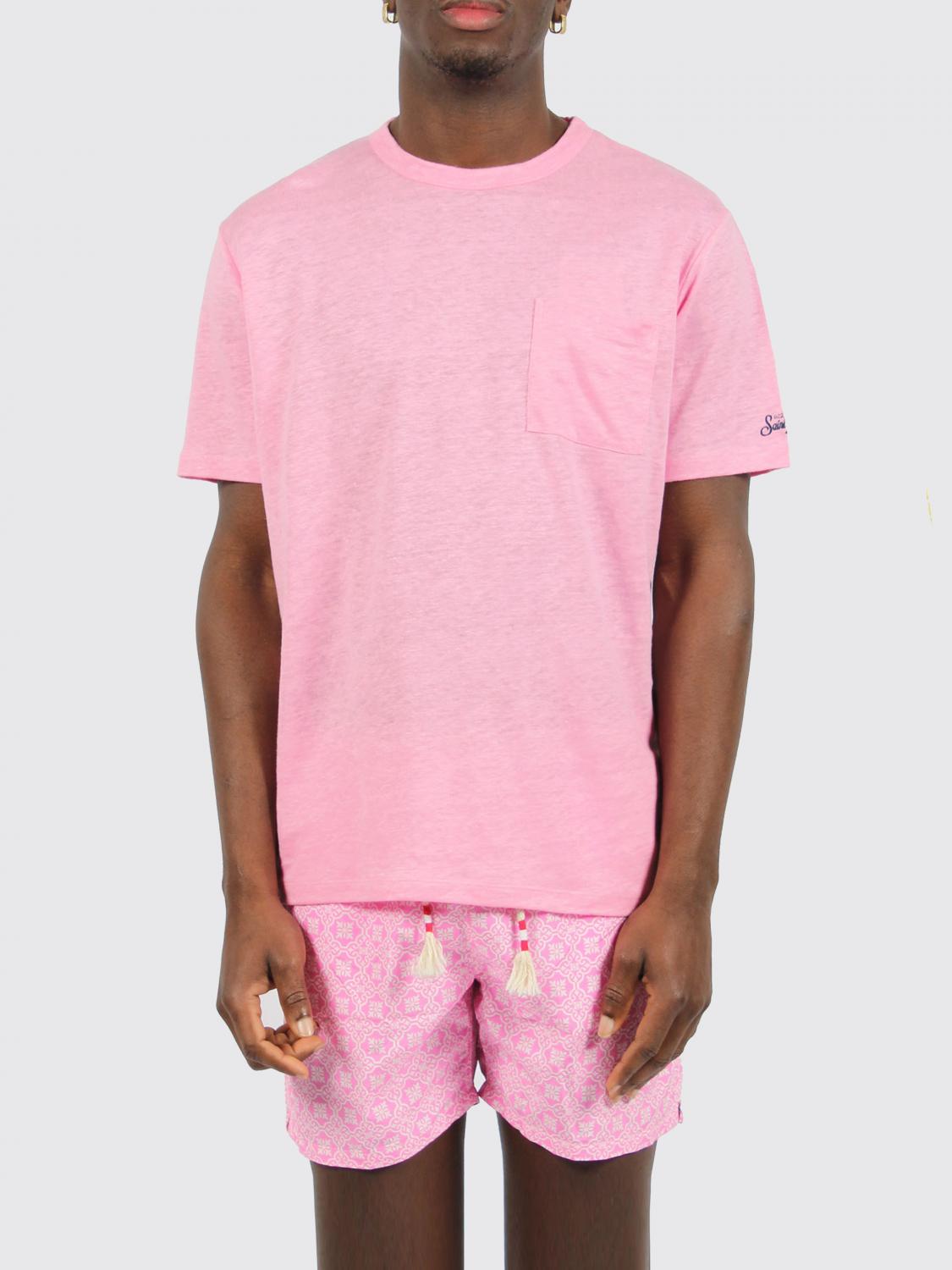 Mc2 Saint Barth T-Shirt MC2 SAINT BARTH Men color Pink