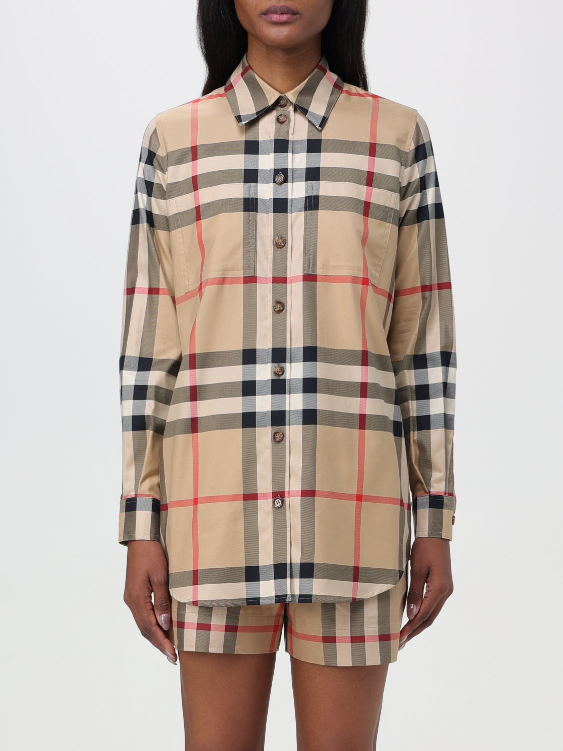 Burberry Shirt BURBERRY Woman colour Beige