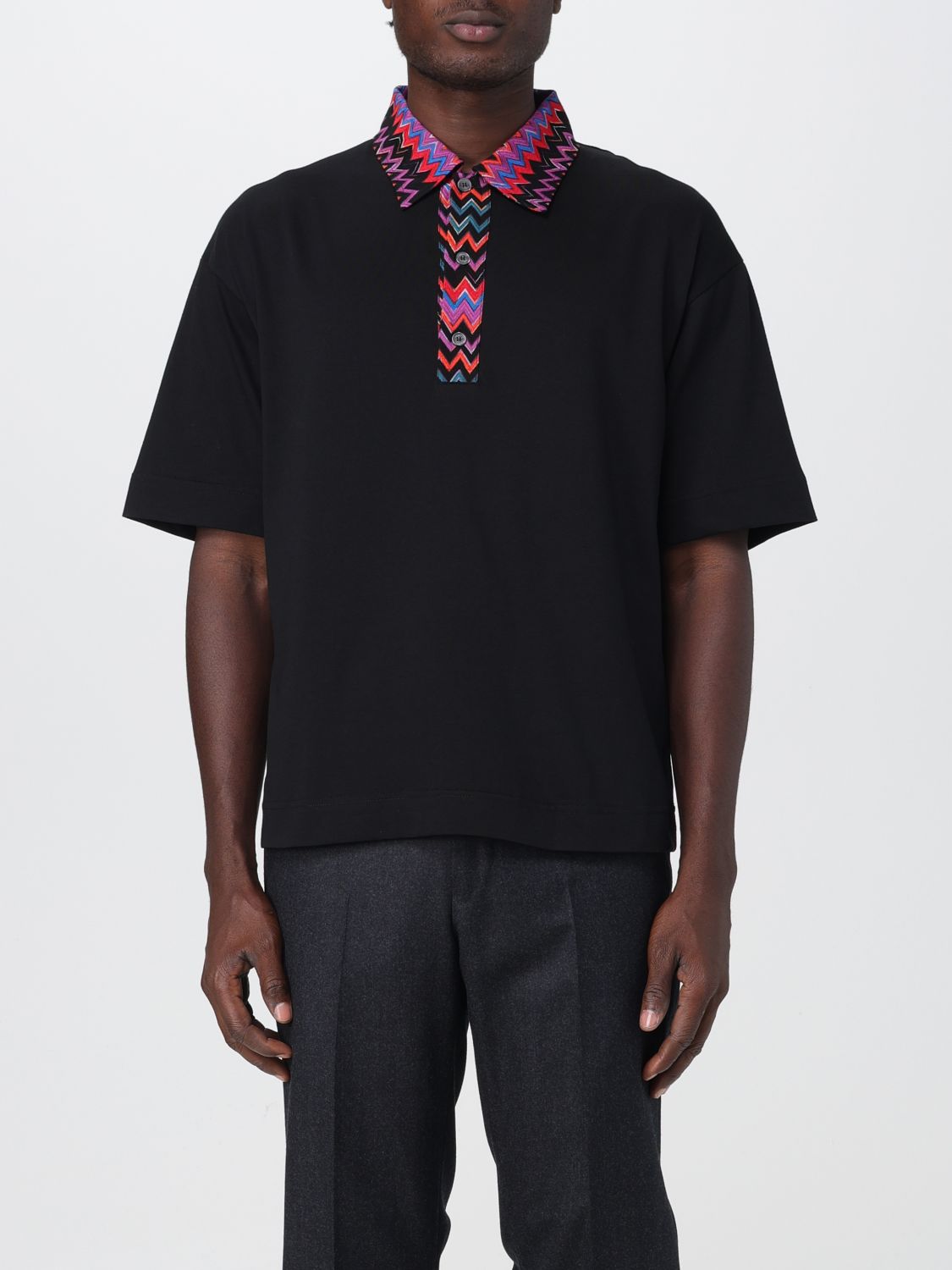 Missoni Polo Shirt MISSONI Men colour Black