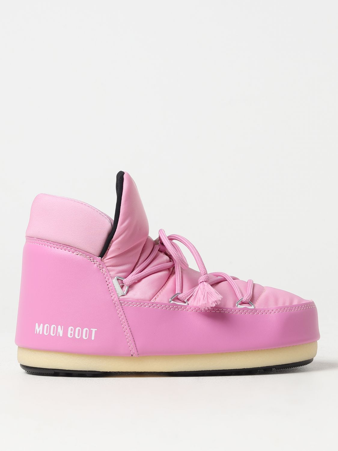 Moon Boot Flat Ankle Boots MOON BOOT Woman colour Pink