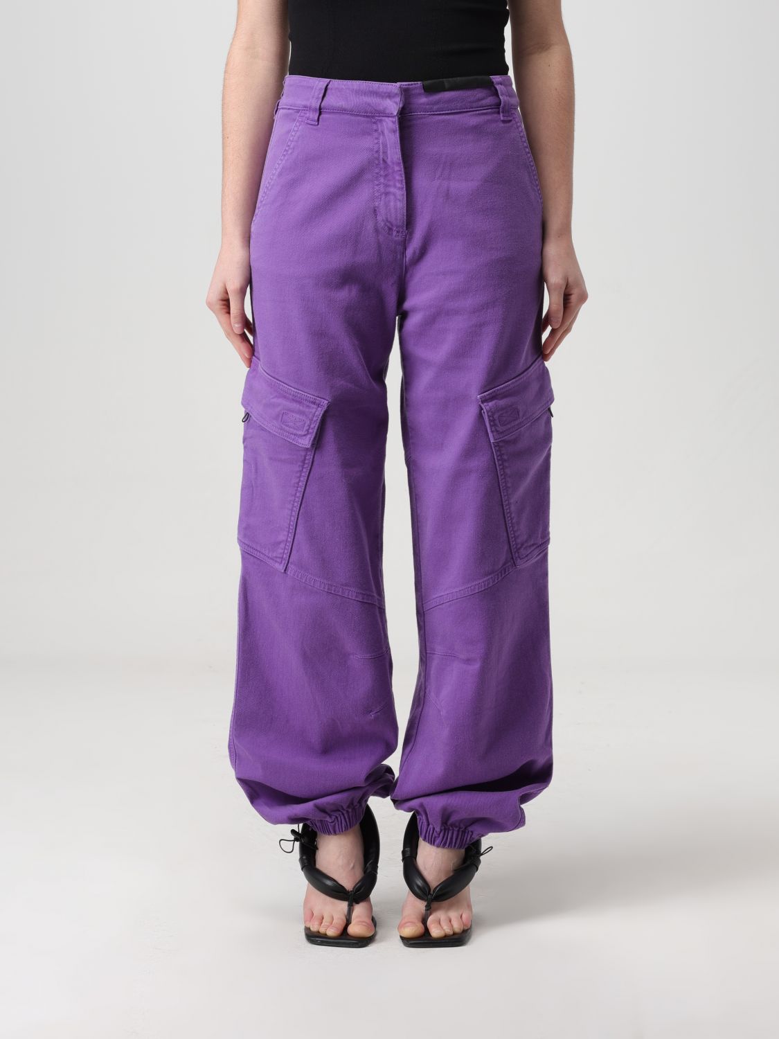 Versace Jeans Couture Trousers VERSACE JEANS COUTURE Woman colour Violet