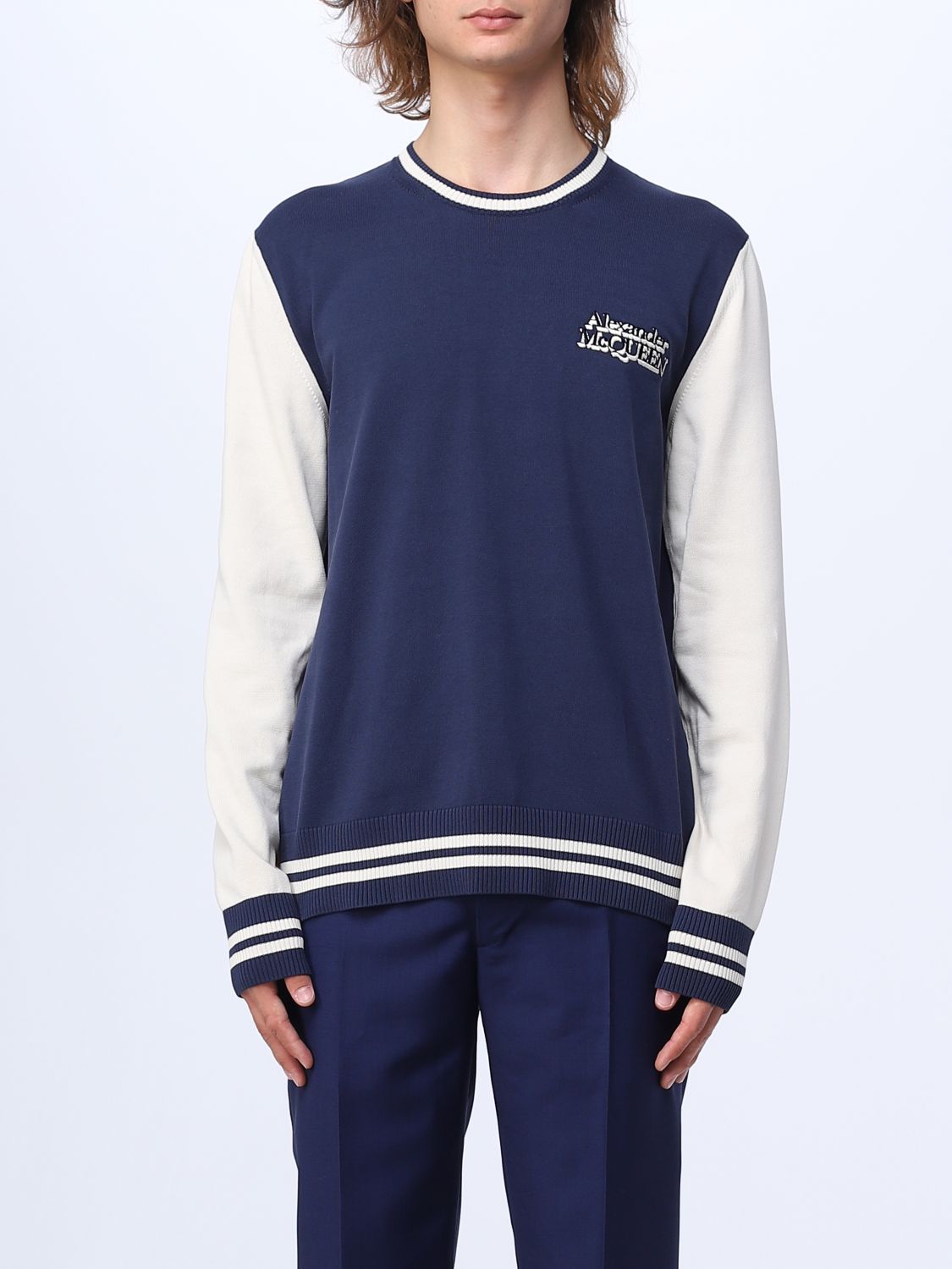 Alexander McQueen Jumper ALEXANDER MCQUEEN Men colour Blue