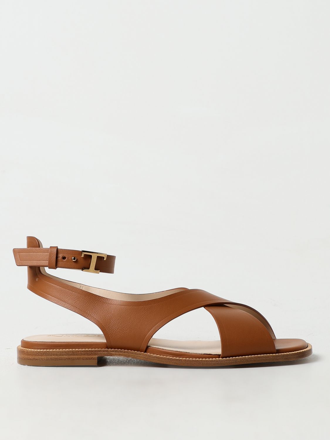 Tod's Flat Sandals TOD'S Woman colour Brown