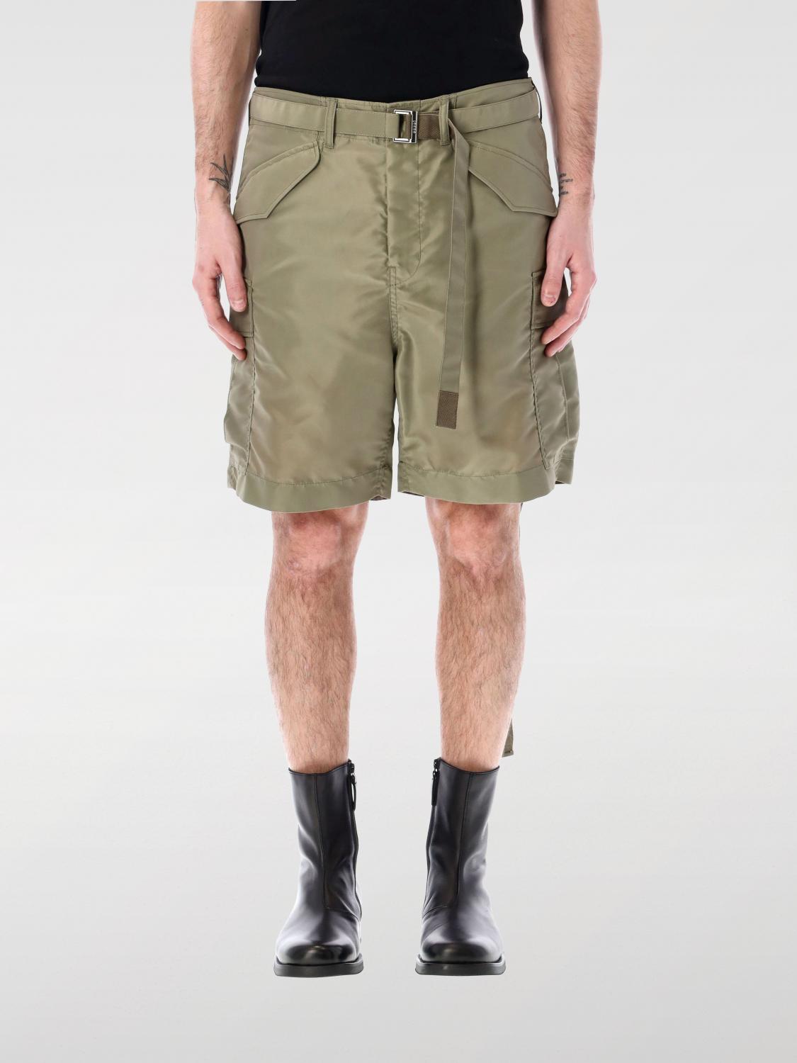 Sacai Short SACAI Men color Kaki