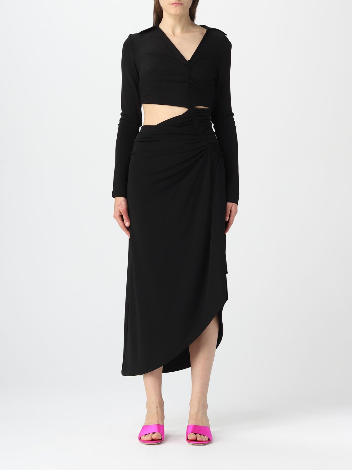 OFF-WHITE Dress OFF-WHITE Woman colour Black