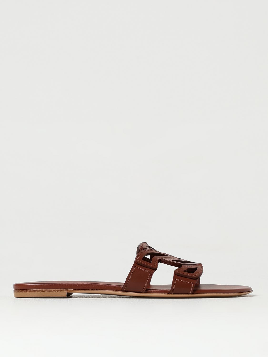 Casadei Flat Sandals CASADEI Woman colour Cocoa