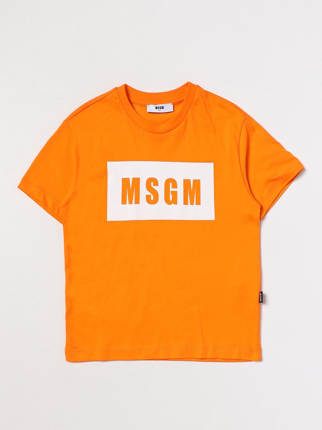 Msgm Kids T-Shirt MSGM KIDS Kids colour Orange