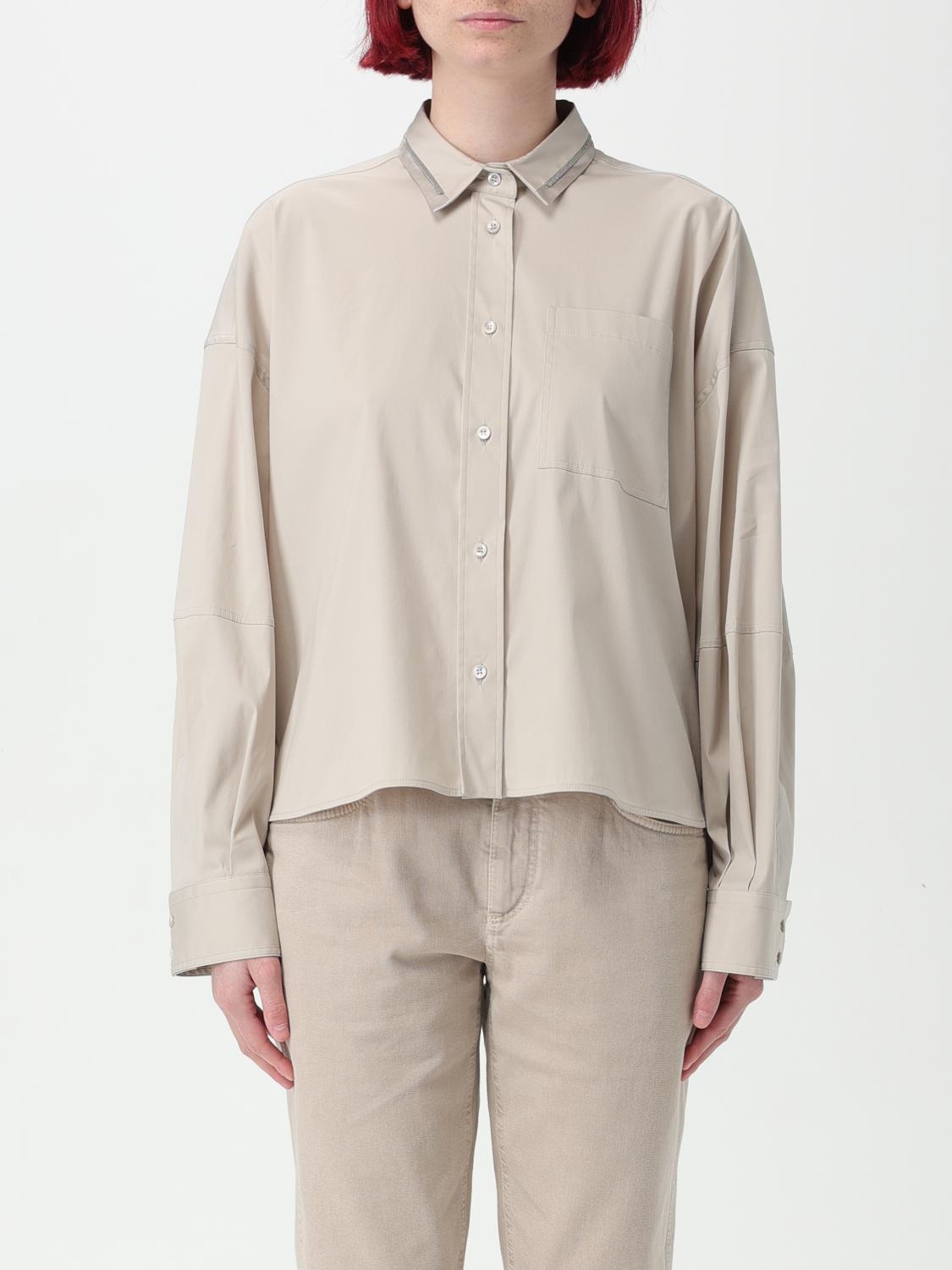 Brunello Cucinelli Shirt BRUNELLO CUCINELLI Woman color Beige