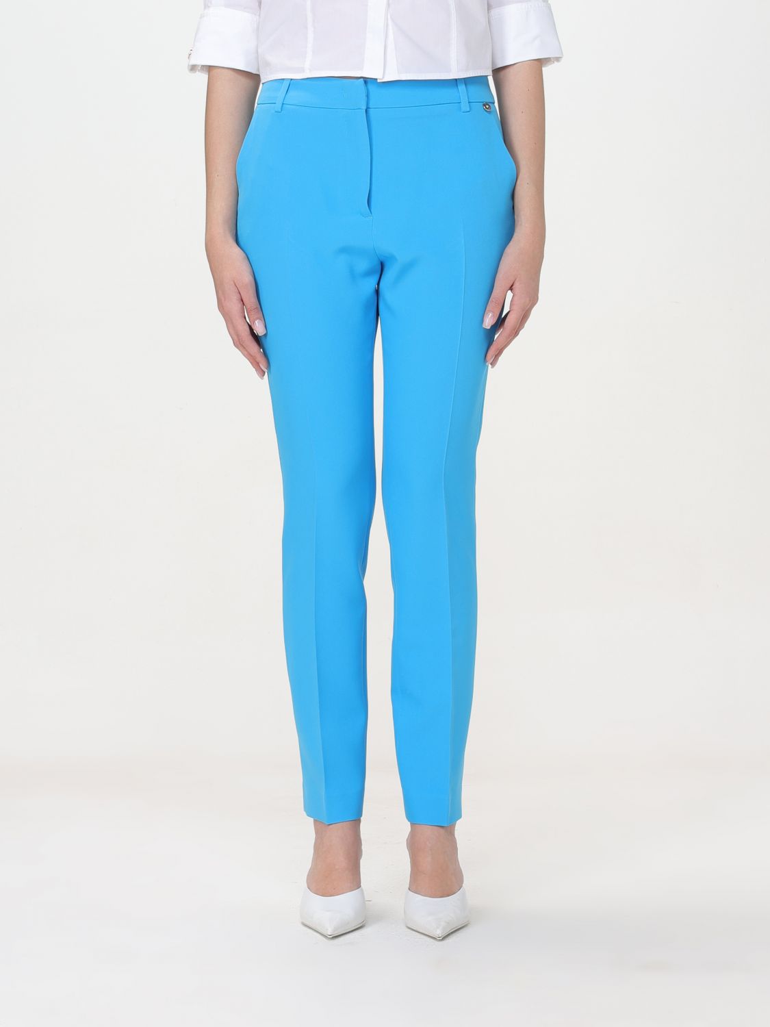 Liu Jo Trousers LIU JO Woman colour Gnawed Blue