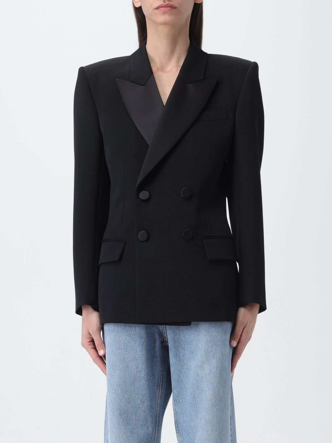 Saint Laurent Blazer SAINT LAURENT Woman colour Black