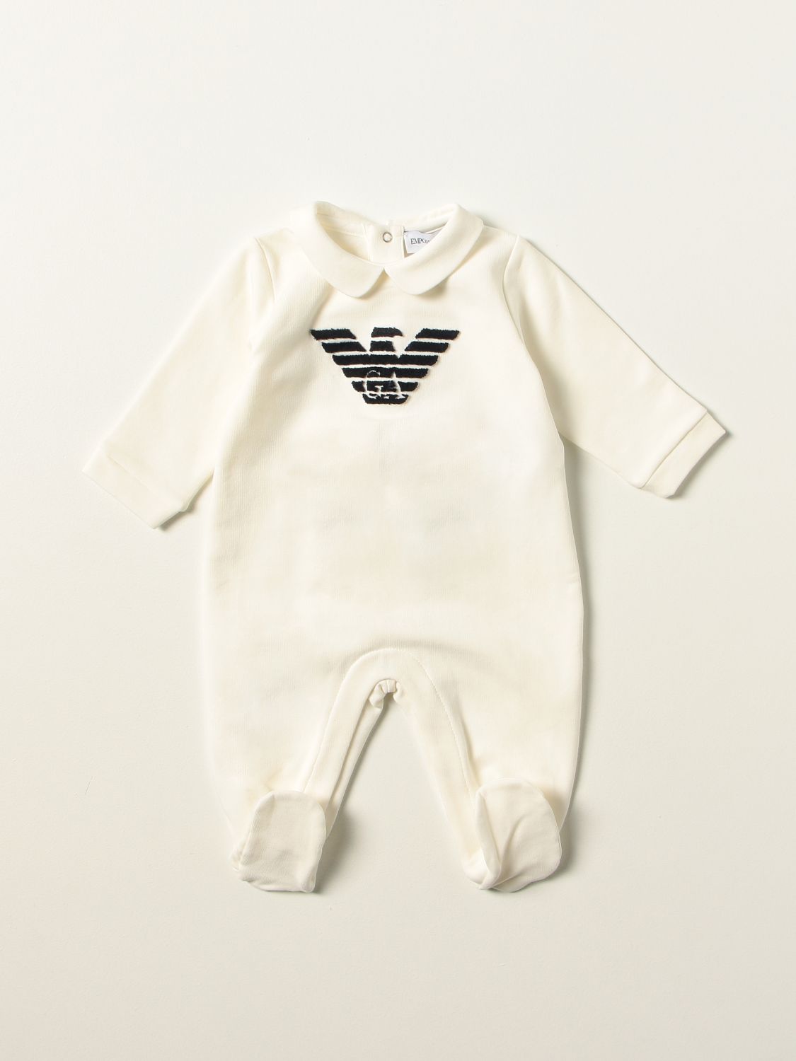 Emporio Armani Emporio Armani footed jumpsuit with logo