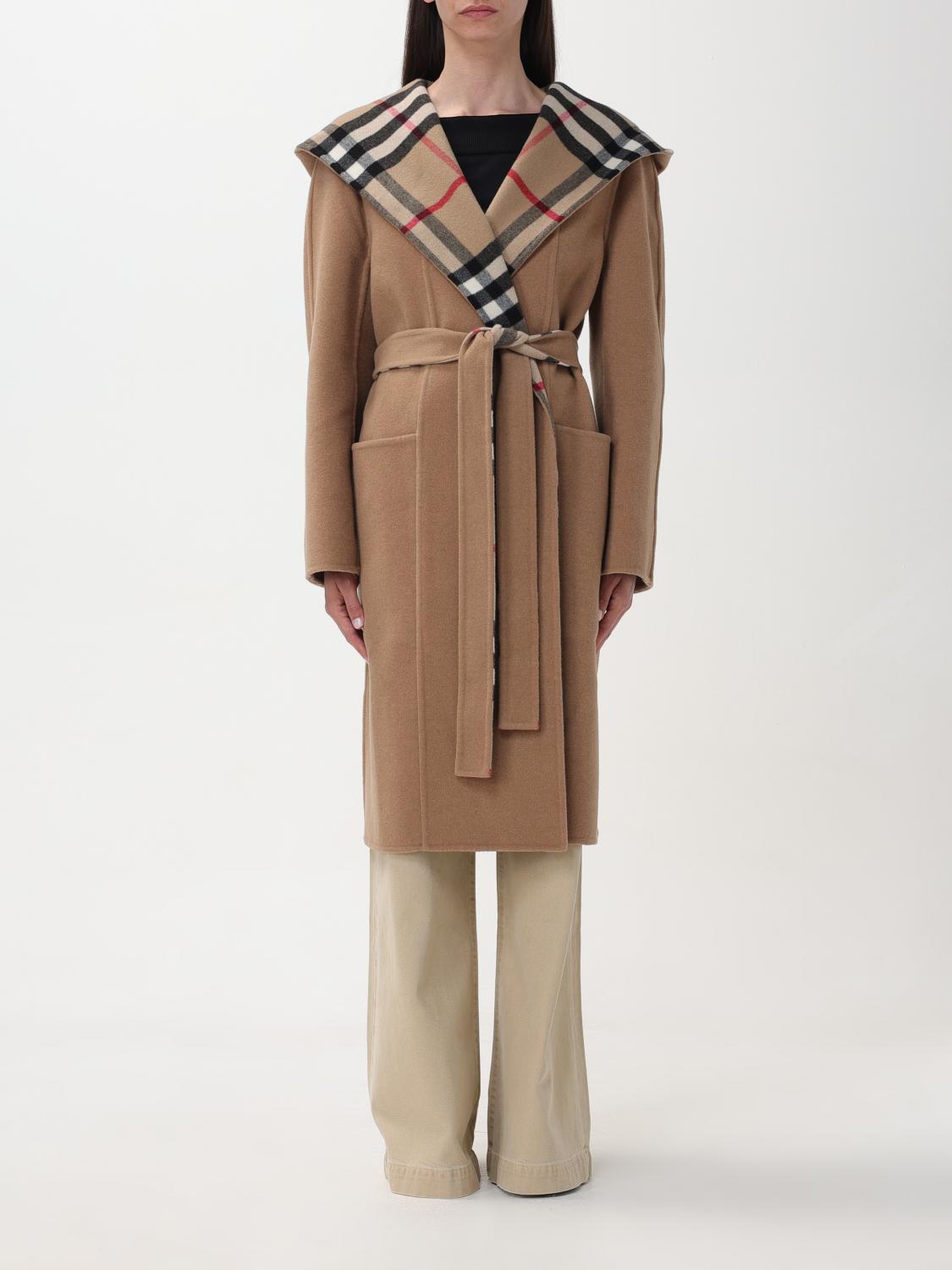 Burberry Coat BURBERRY Woman colour Beige