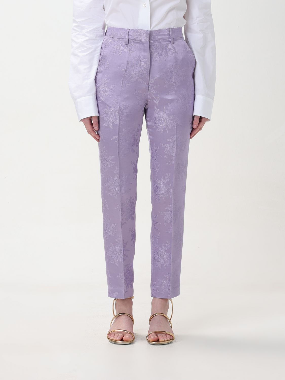 Etro Pants ETRO Woman color Violet