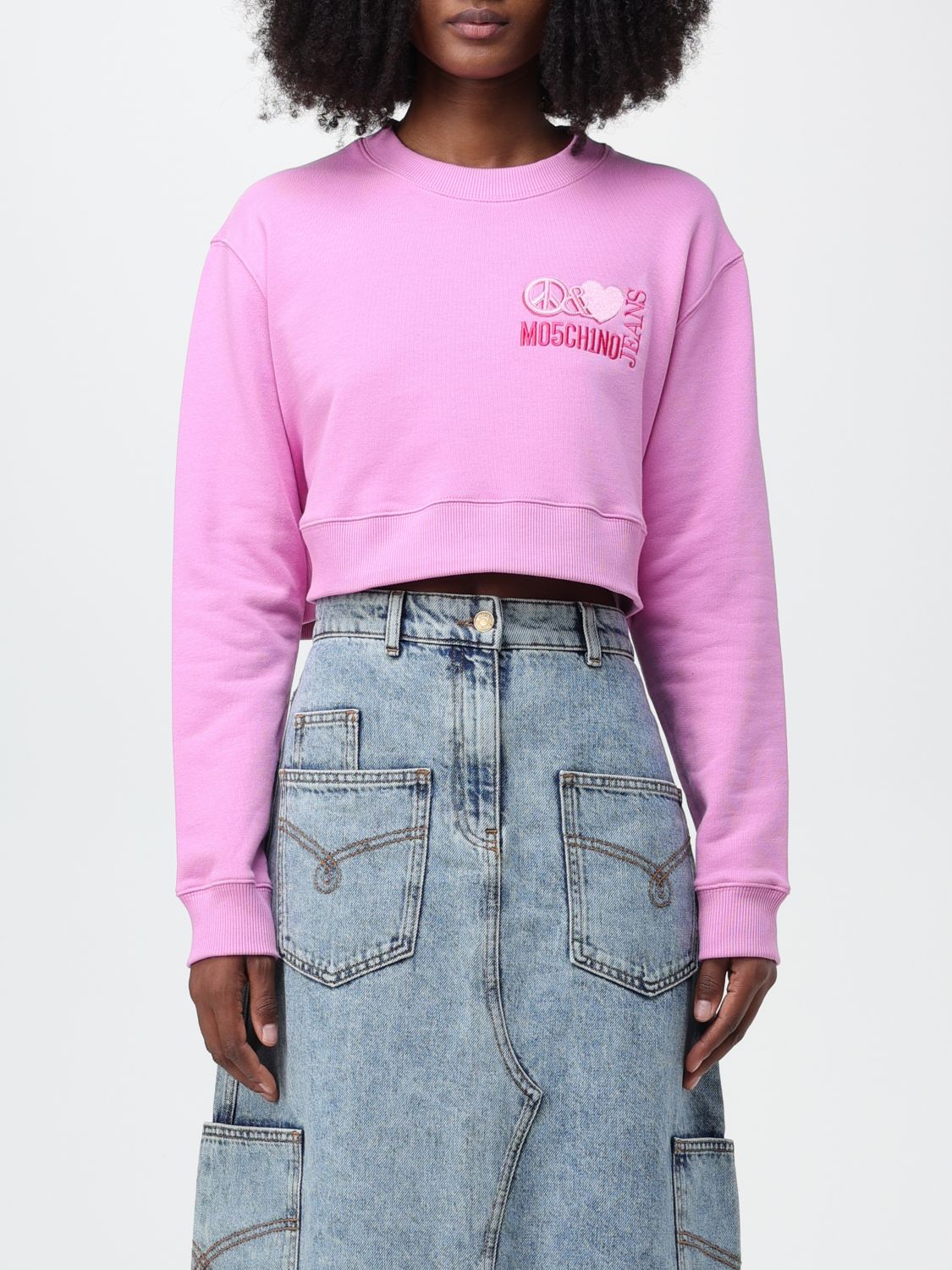 Moschino Jeans Sweatshirt MOSCHINO JEANS Woman colour Pink