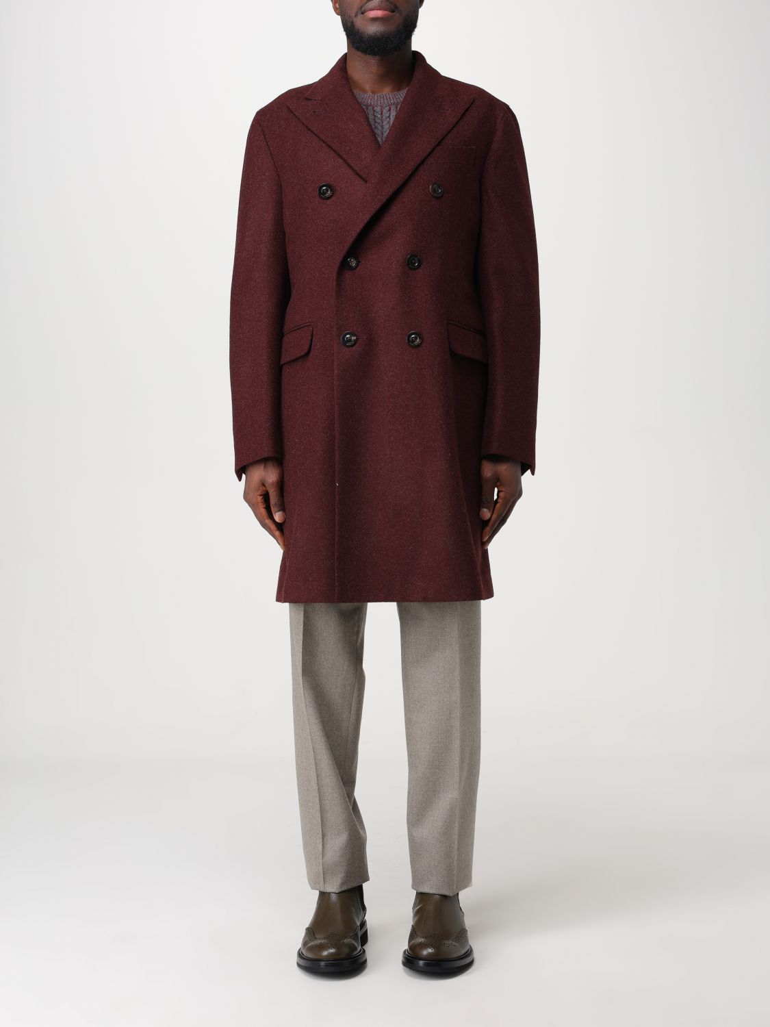 Boglioli Coat BOGLIOLI Men colour Red