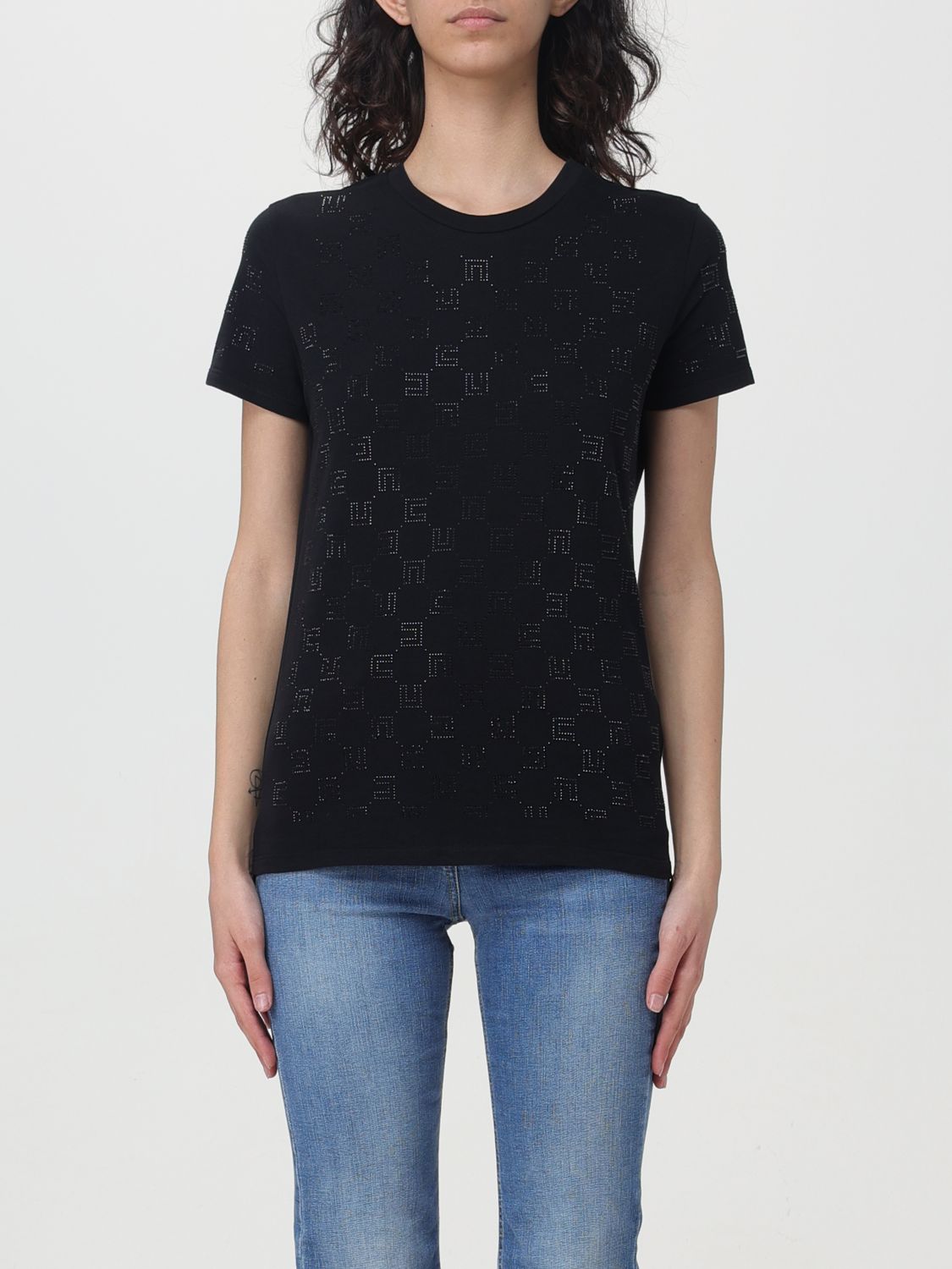 Elisabetta Franchi T-Shirt ELISABETTA FRANCHI Woman colour Black