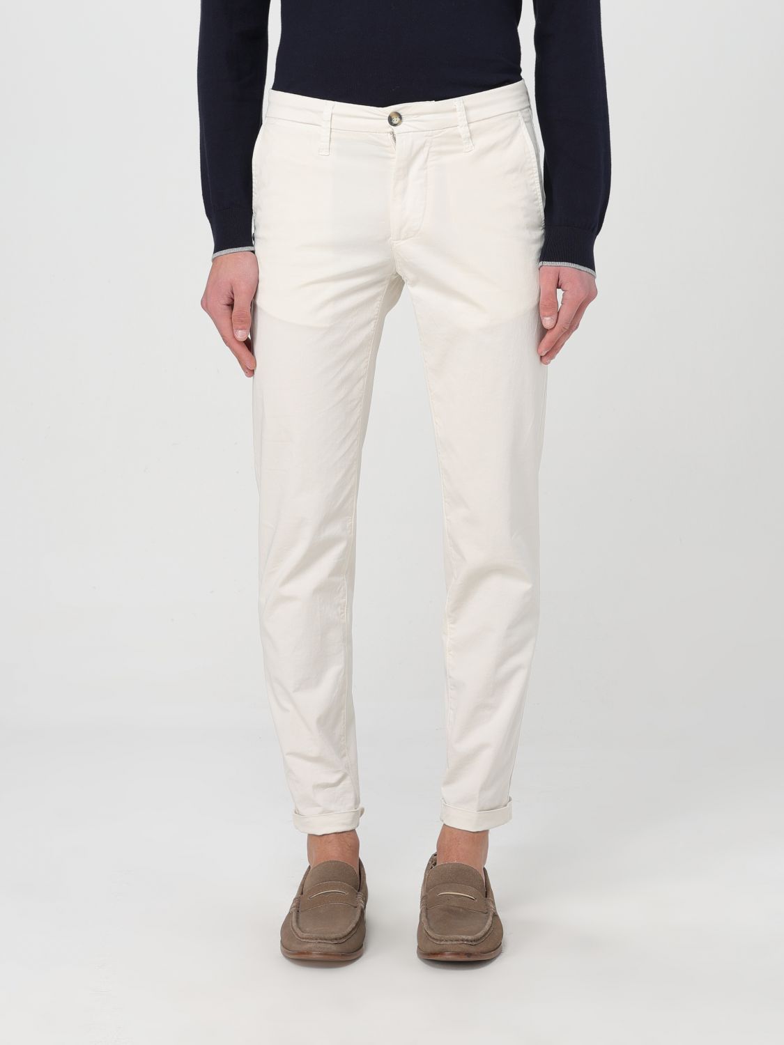 Re-Hash Trousers RE-HASH Men colour Yellow Cream