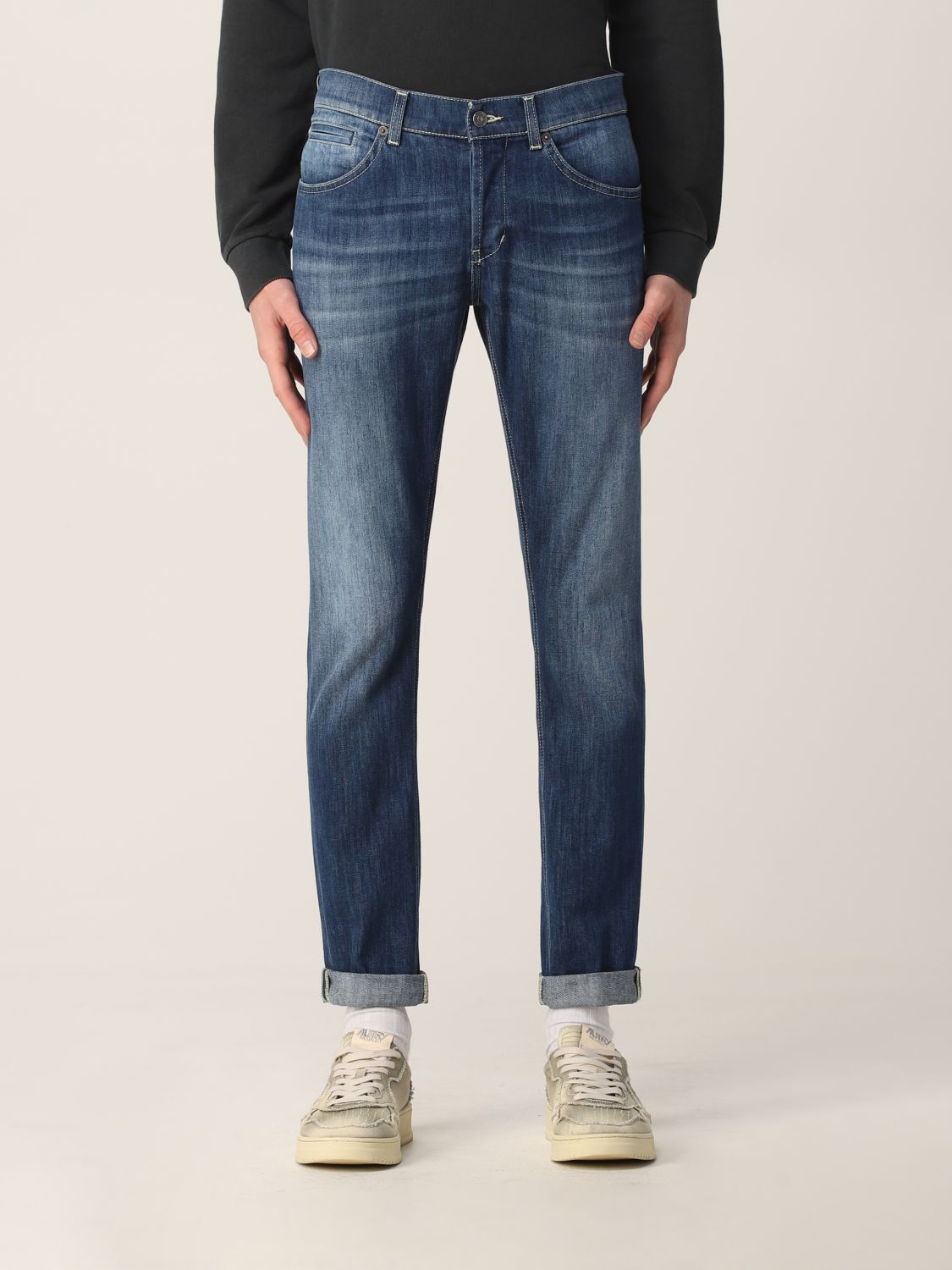 Dondup Dondup cropped jeans in washed denim