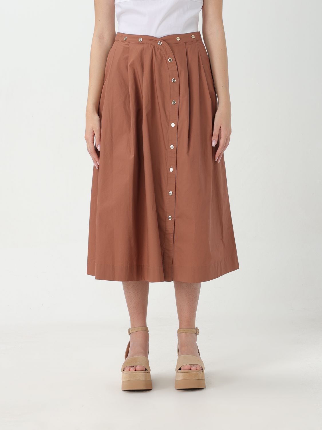 Pinko Skirt PINKO Woman colour Brown