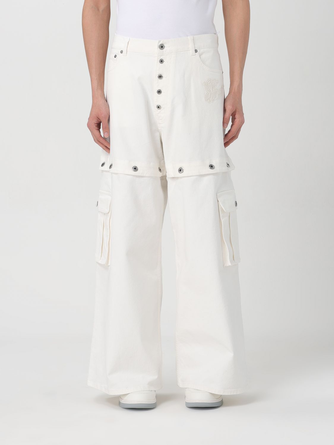 OFF-WHITE Jeans OFF-WHITE Men colour White