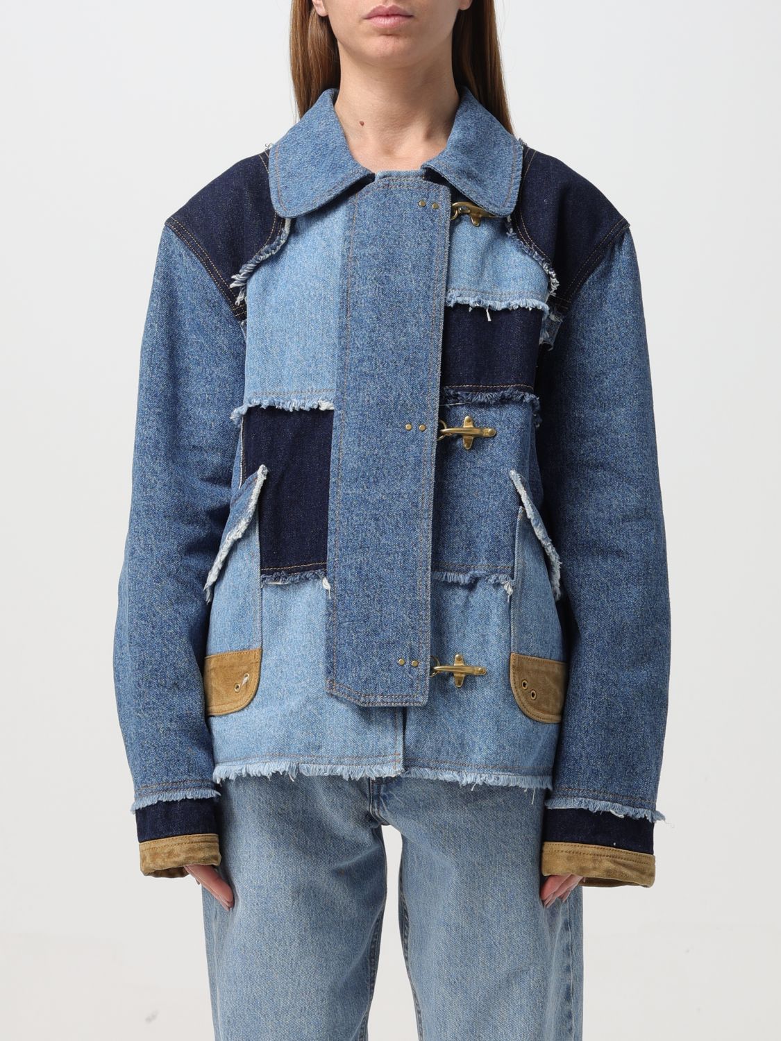 Fay Jacket FAY Woman colour Denim