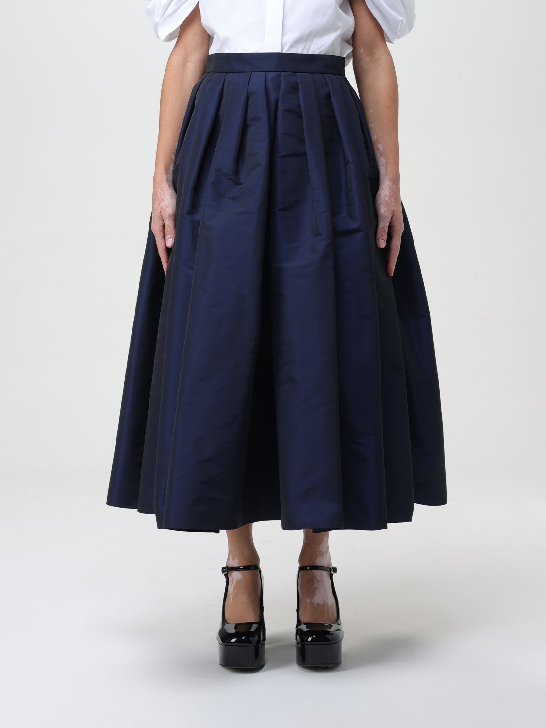 Alexander McQueen Skirt ALEXANDER MCQUEEN Woman colour Blue