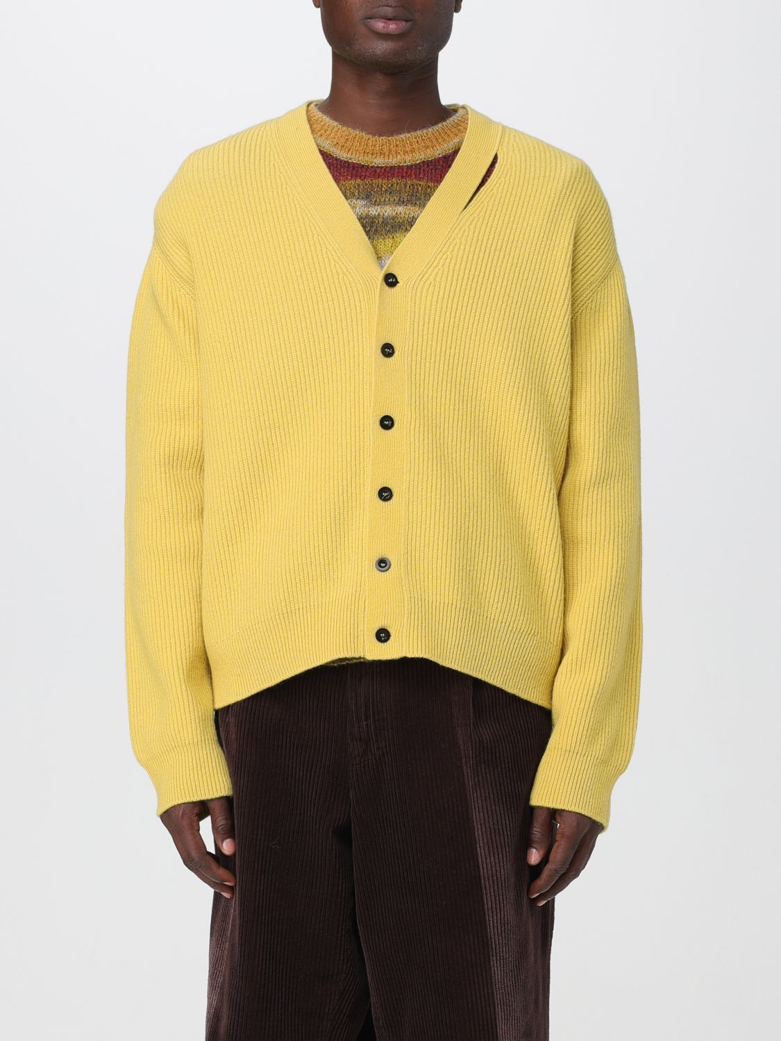 Paura Cardigan PAURA Men colour Yellow