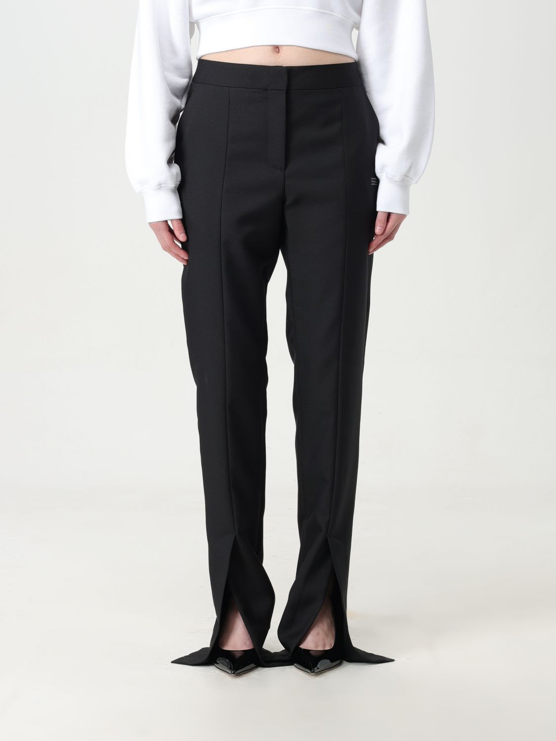 OFF-WHITE Trousers OFF-WHITE Woman colour Black