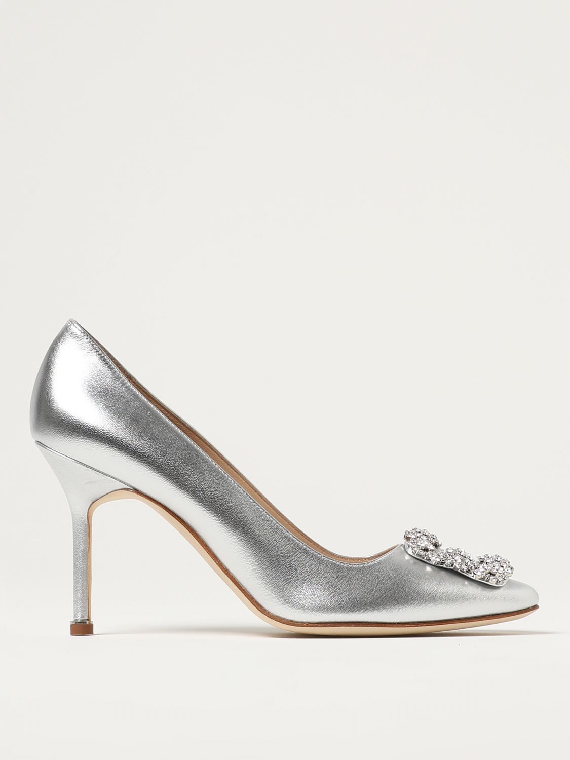 Manolo Blahnik Court Shoes MANOLO BLAHNIK Woman colour Silver