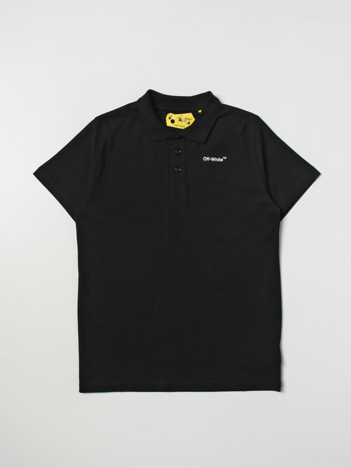 OFF-WHITE Polo Shirt OFF-WHITE Kids colour Black