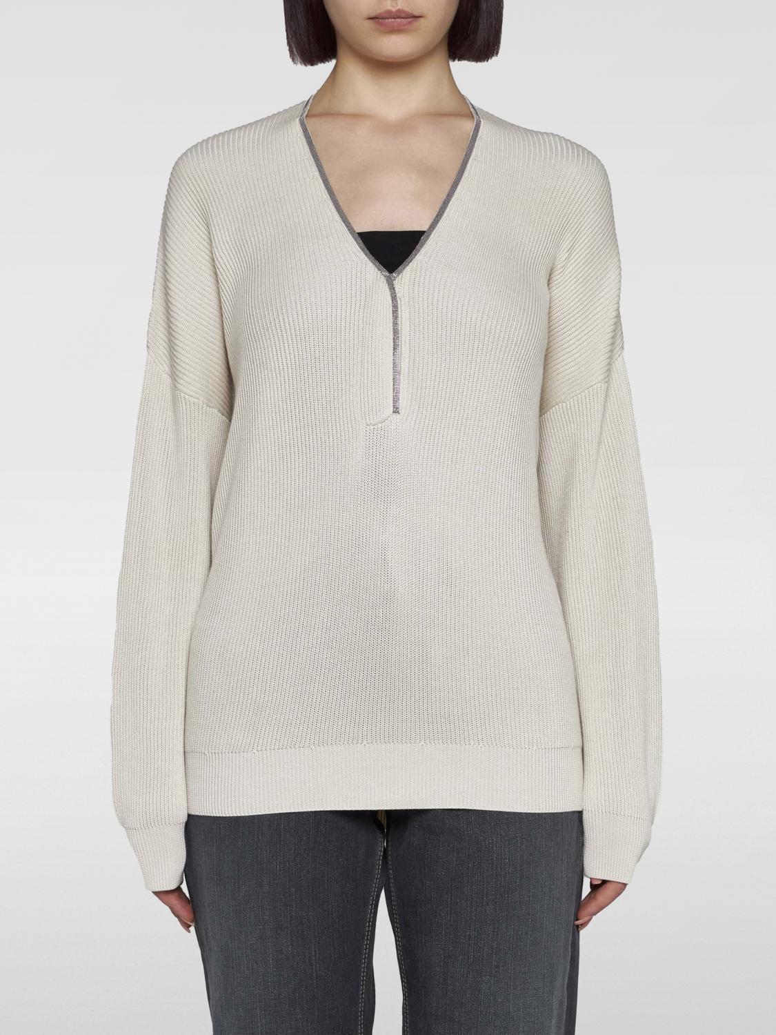 Brunello Cucinelli Sweater BRUNELLO CUCINELLI Woman color White