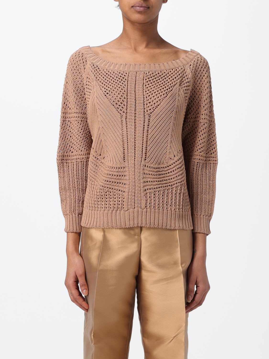 Alberta Ferretti Jumper ALBERTA FERRETTI Woman colour Beige